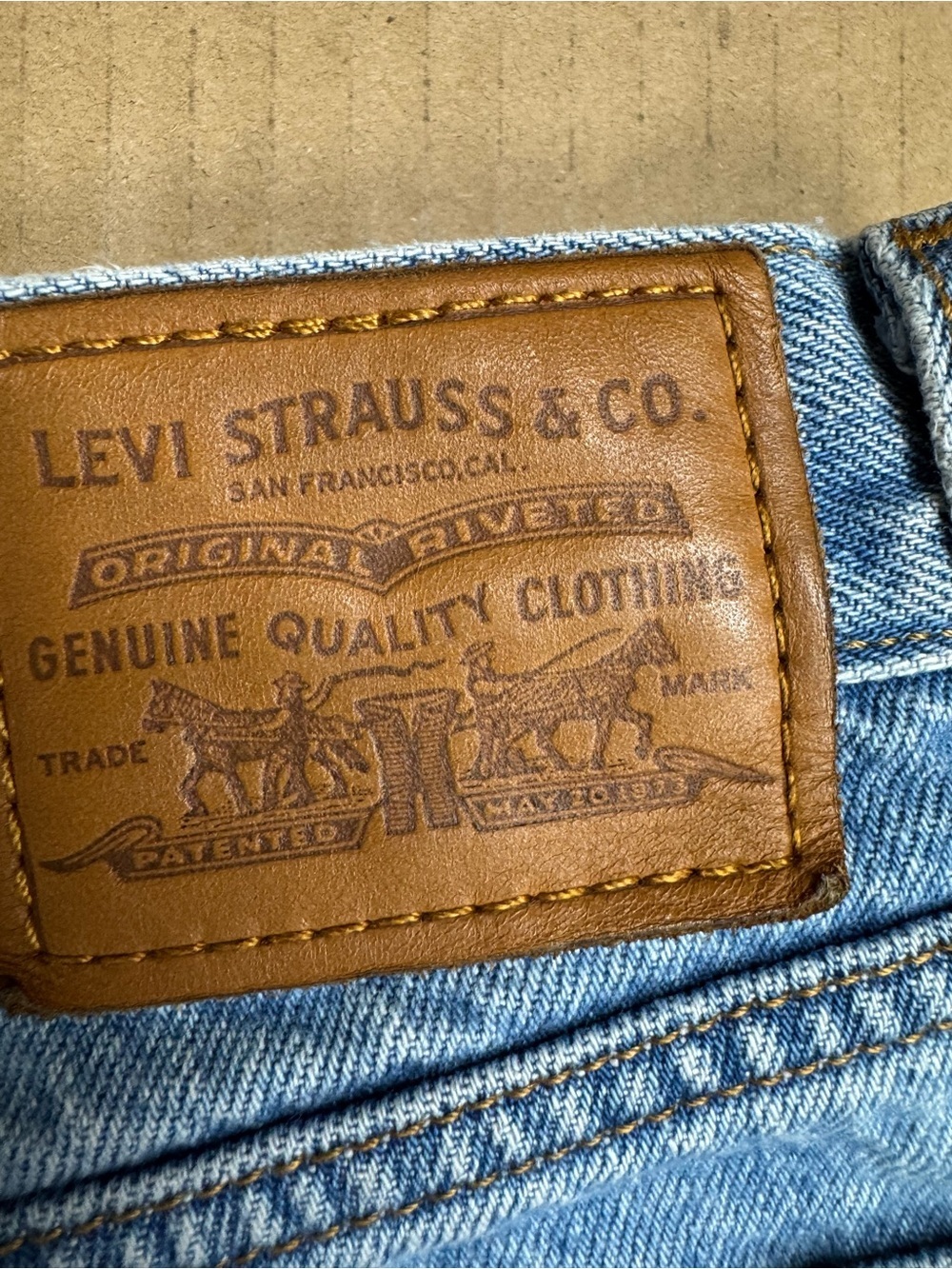 Women's Light Blue Distressed Bootcut Jeans - Picture 10 of 10